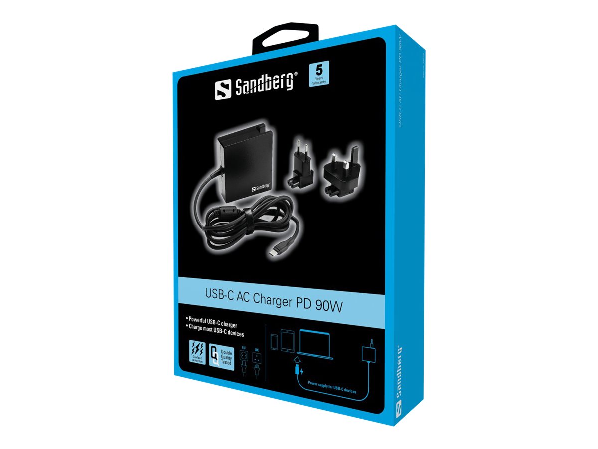 SANDBERG USB-C PD AC-Charger 90W Verpackung