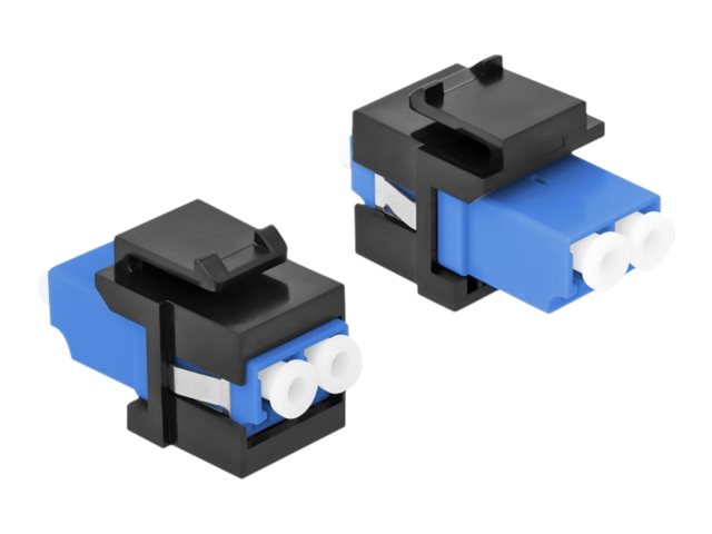 DELOCK Keystone Modul LC Duplex Buchse Vorderansicht