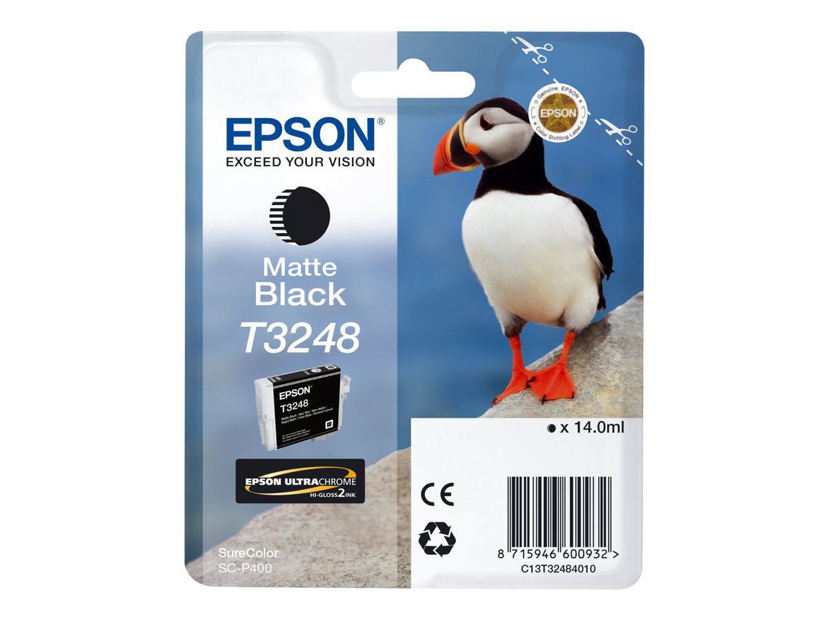 EPSON T3248 Matte Schwarz Tintenpatrone Verpackung