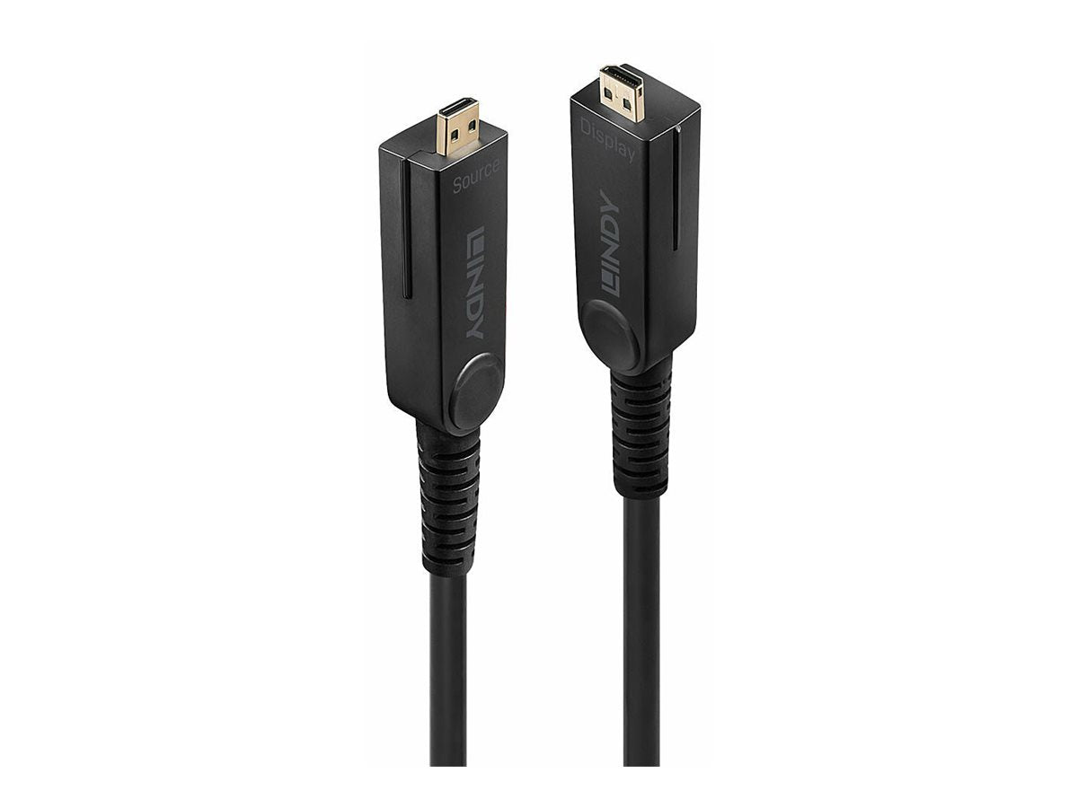 LINDY 70m Fibre Optic Hybrid Micro-HDMI 18G Kabel - Vorderansicht