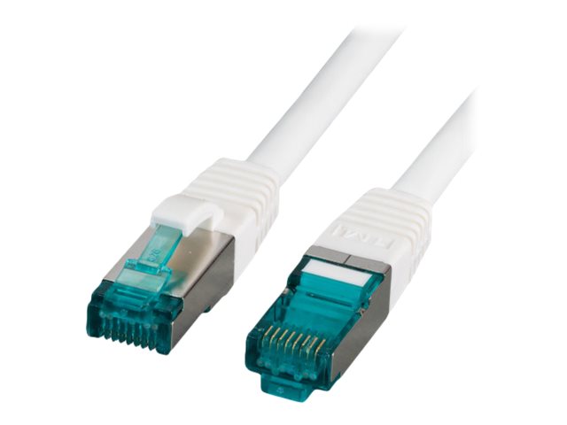 EFB RJ45 Patchkabel S/FTP Cat6A LSZH Weiss 20m - Vorderansicht
