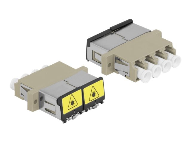 DELOCK LWL Kupplung LC Quad Buchse Vorderansicht