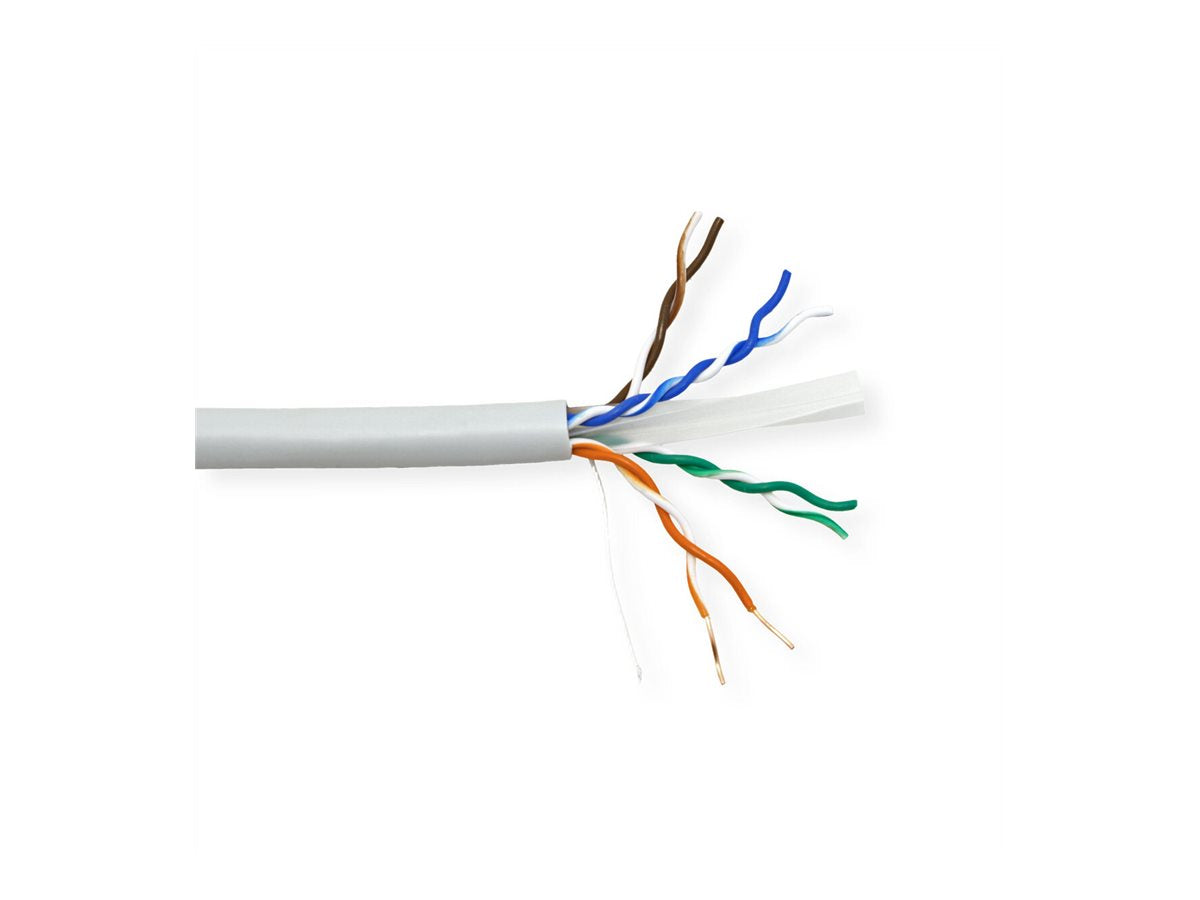 ROLINE UTP Kabel Kat.6A Class EA Massivdraht LSOH 100m - Vorderansicht