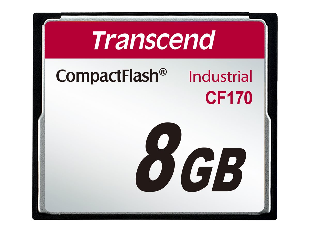 TRANSCEND 8GB CF CARD CF170 Industrie Vorderansicht
