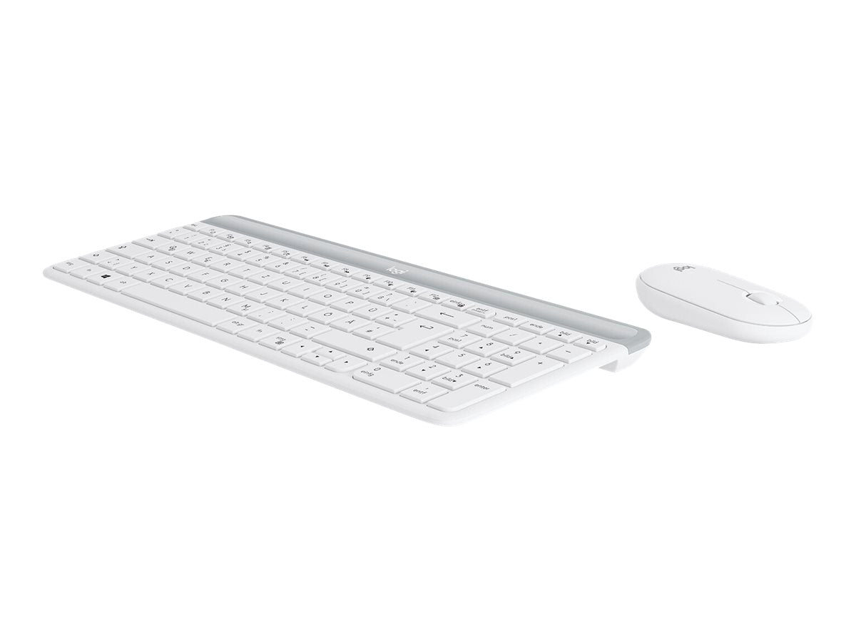 LOGITECH Slim Wireless Keyboard and Mouse Combo MK470 - OFFWHITE - DEU - CENTRAL