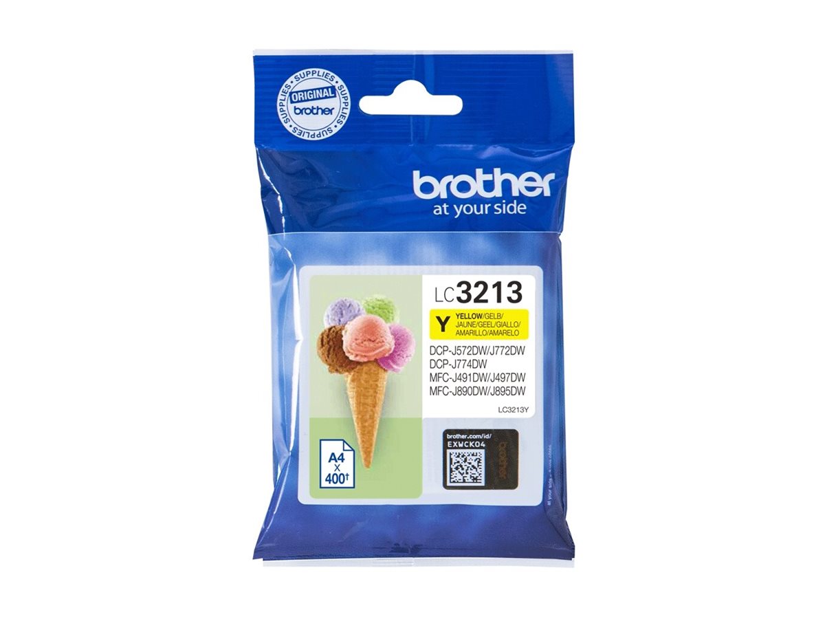 BROTHER LC3213Y Tintenpatrone Verpackung