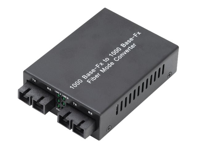 DIGITUS Gigabit Multimode zu Singlemode Medien Konverter SC zu SC - Vorderansicht