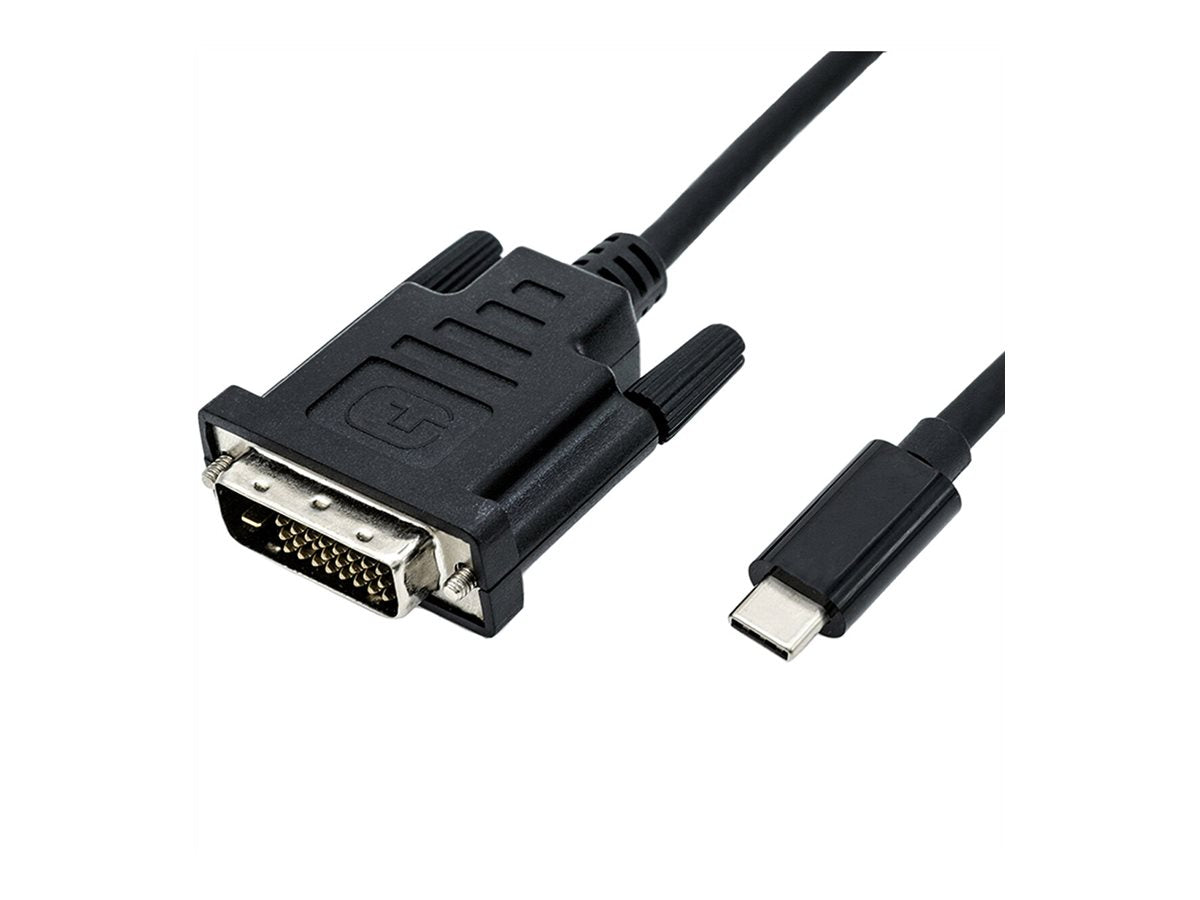 ROLINE USB Typ C - DVI Adapterkabel ST/ST 1m - Detailansicht