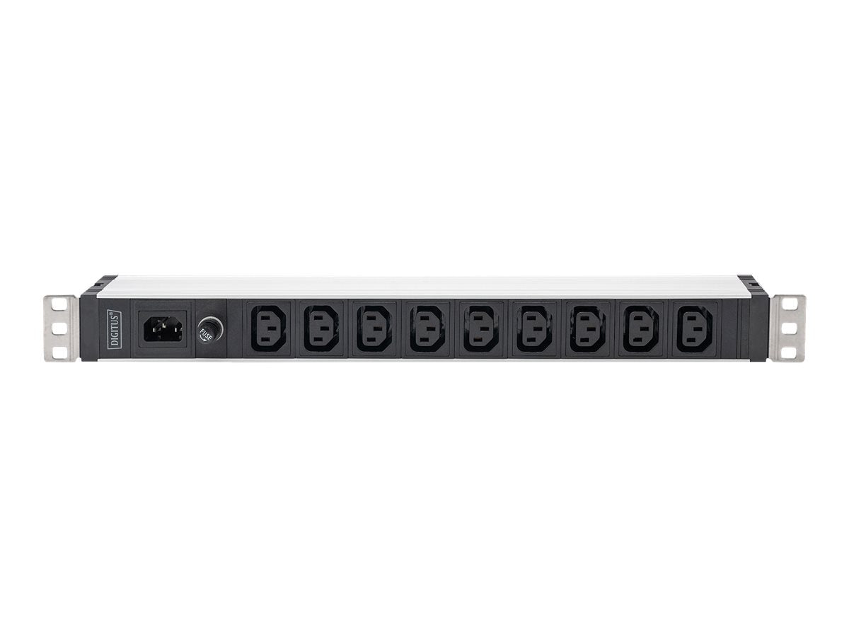 DIGITUS 1U Aluminum PDU Vorderansicht