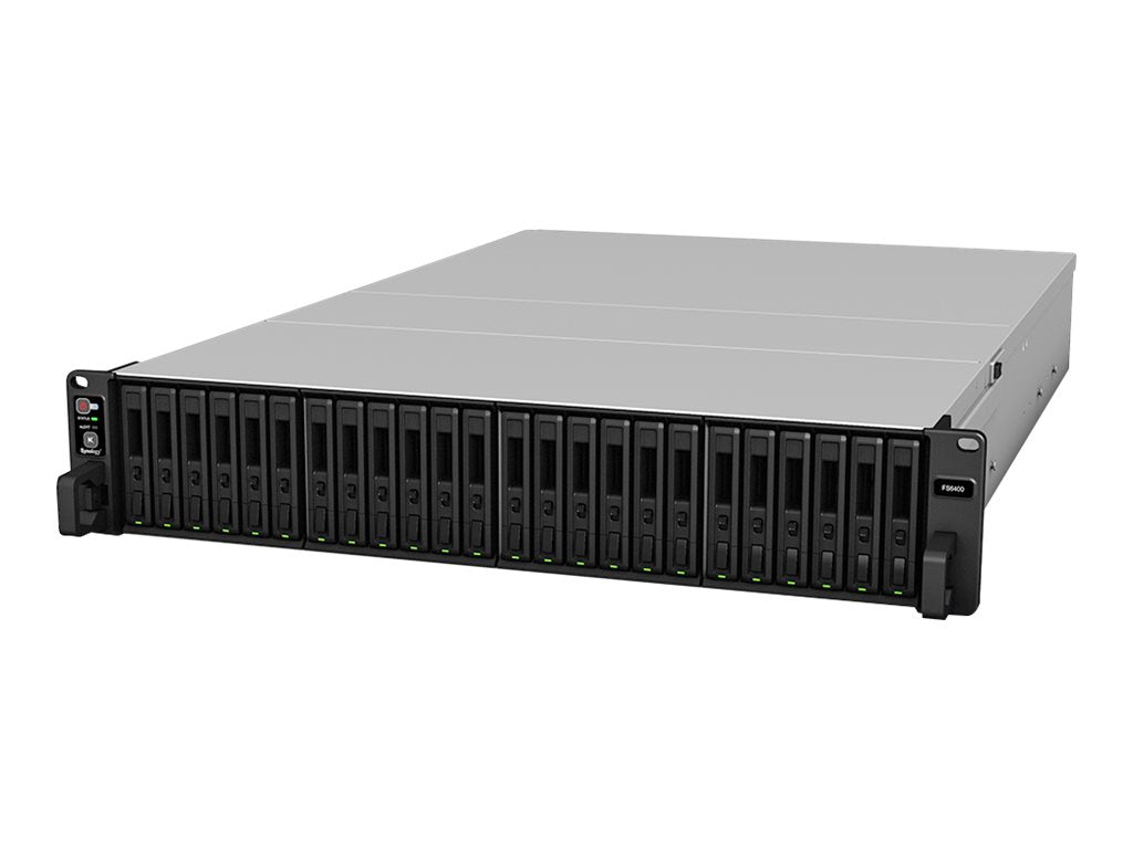 Vorderansicht der SYNOLOGY FS6400 24-Bay Rack-Flashstation