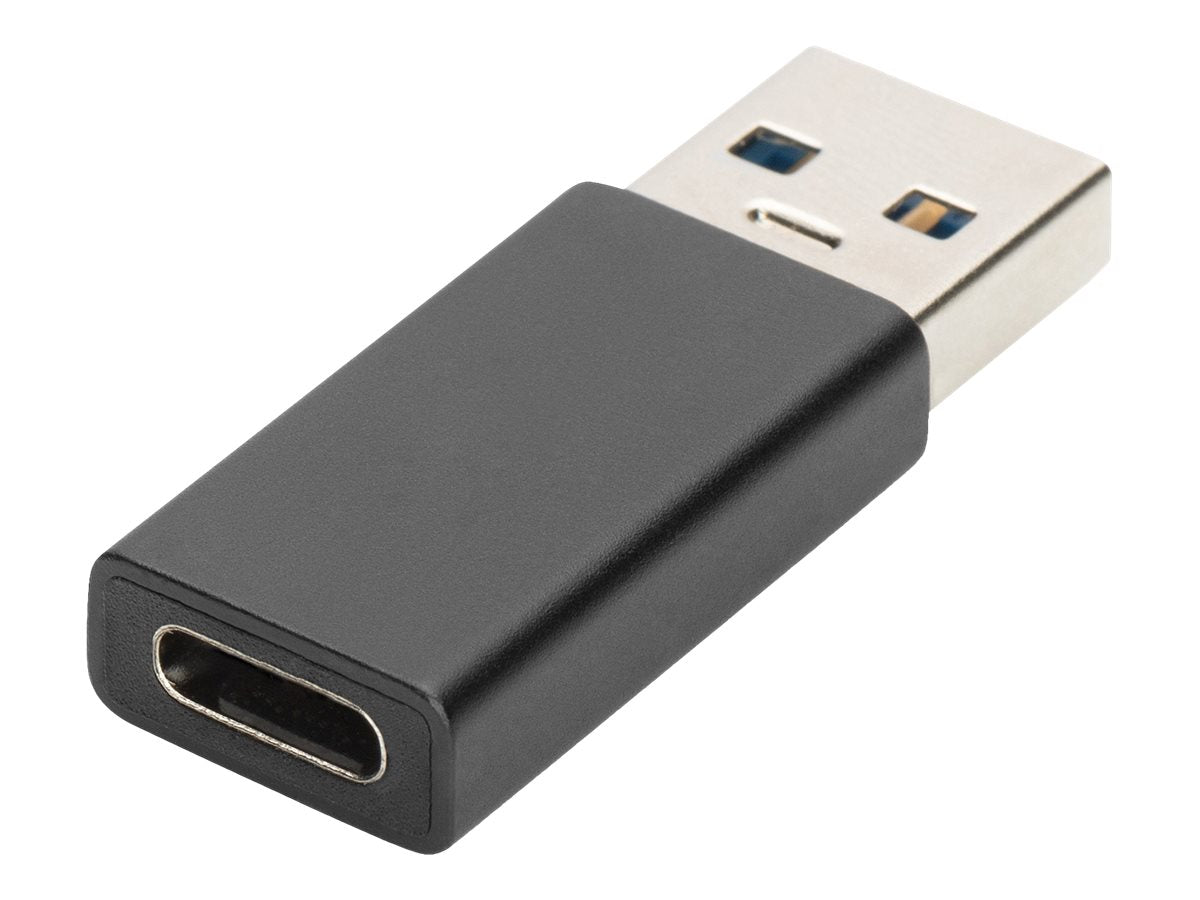 DIGITUS USB Typ-C Adapter Typ A to C M/F 3A 5GB 3.0 Version schwarz - Verpackung