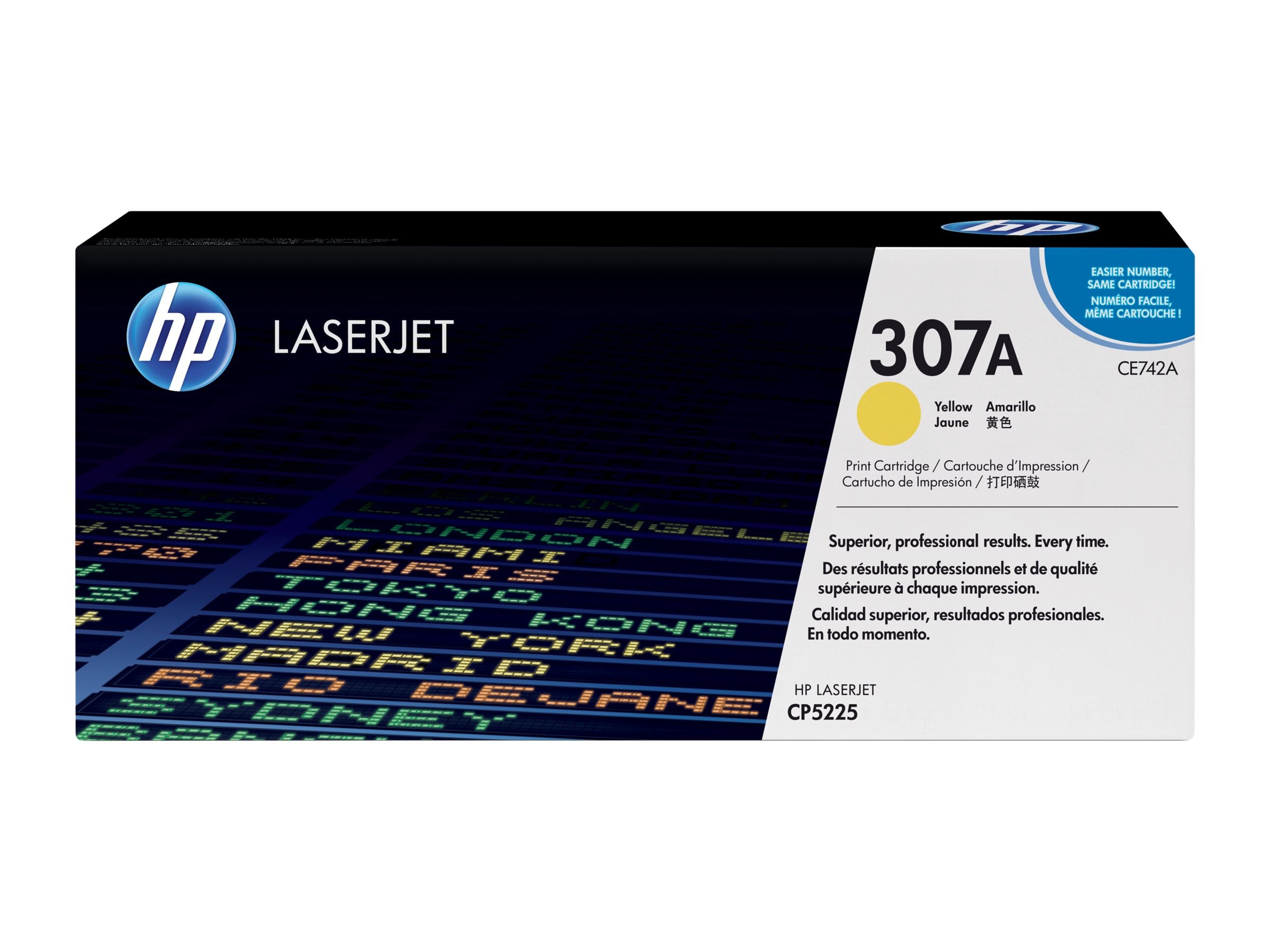 HP CE742A Tonerpatrone gelb Detailansicht