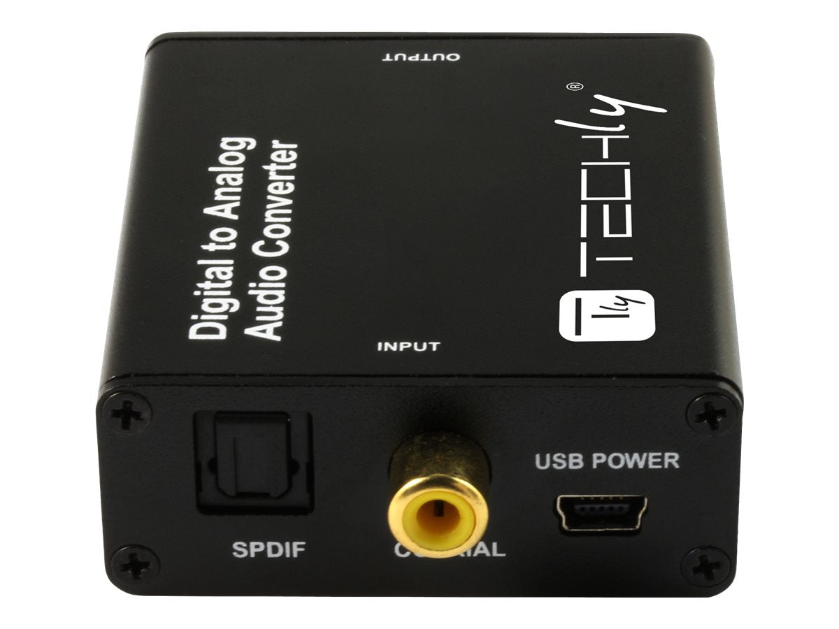 TECHLY Digital auf Analog Audio Konverter - Vorderansicht