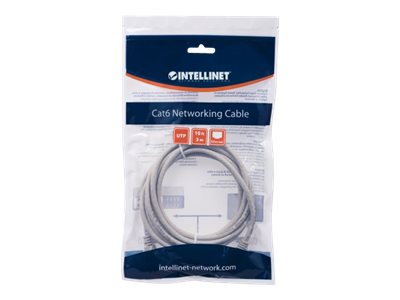 INTELLINET Netzwerkkabel Cat6 U/UTP CCA Cat6-kompatibel RJ45-Stecker/RJ45-Stecker 3