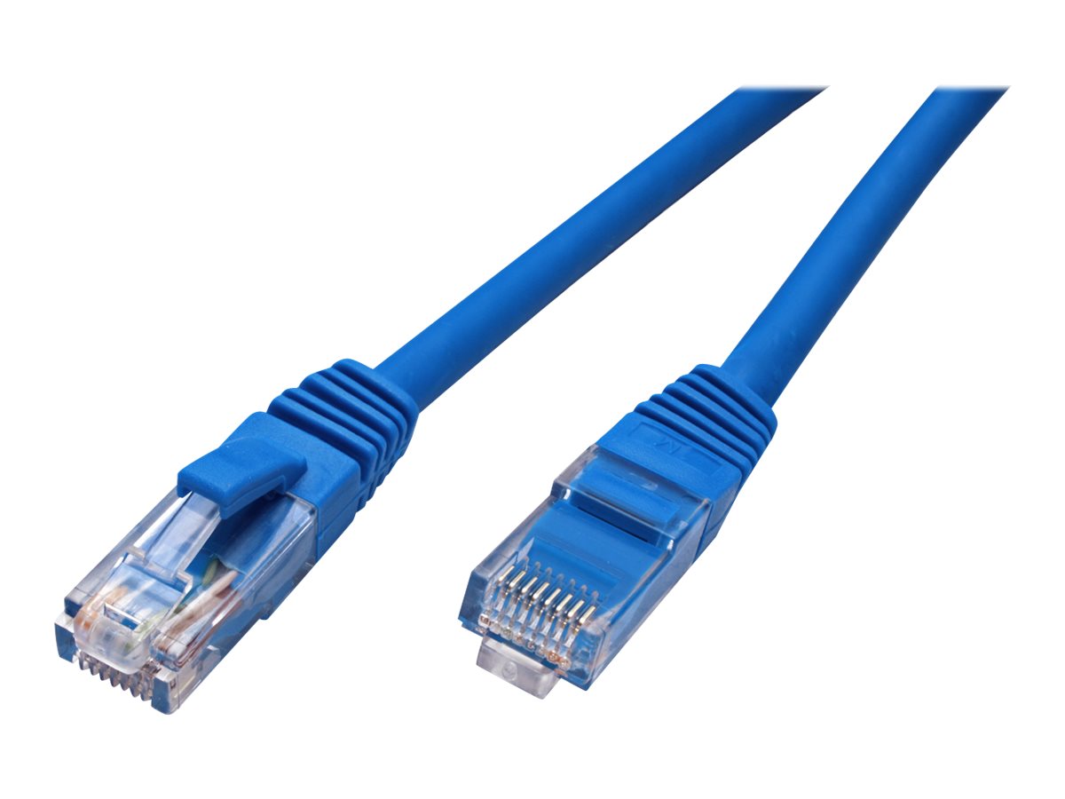 VALUE Patchkabel Kat.6 Class E UTP LSOH blau 1m - Vorderansicht