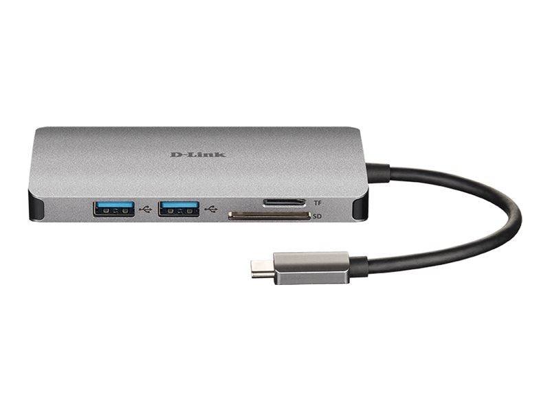 D-LINK DUB-M810 8-in-1 USB-C Hub Anschlussansicht