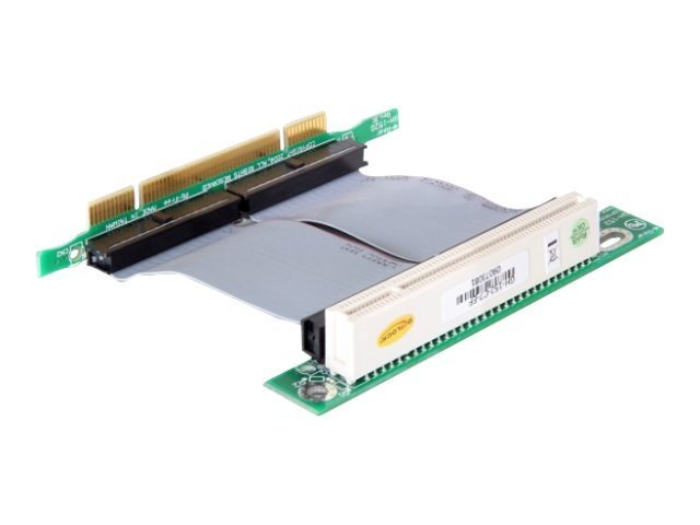 DELOCK PCI-Riser-Karte 32bit/5V links mit Kabel 7cm Vorderansicht