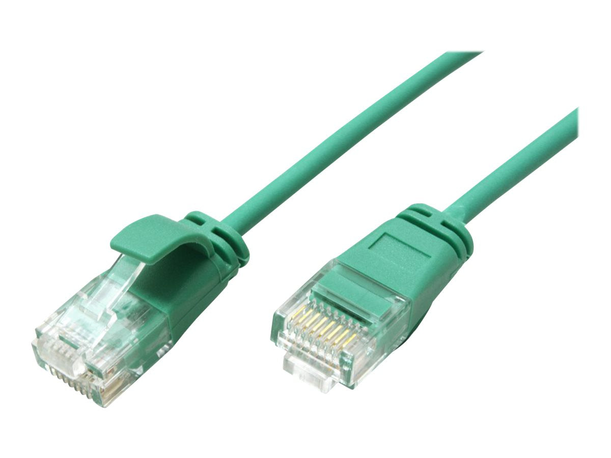 ROLINE UTP DataCenter Patchkabel Kat.6A Class EA LSOH slim grün 1,5m Vorderansicht