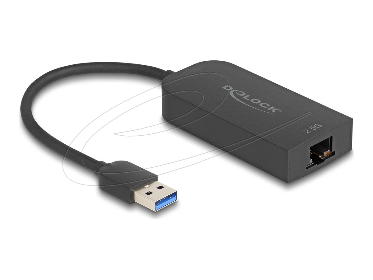 DELOCK USB Typ-A Adapter zu 2,5 Gigabit LAN - Vorderansicht