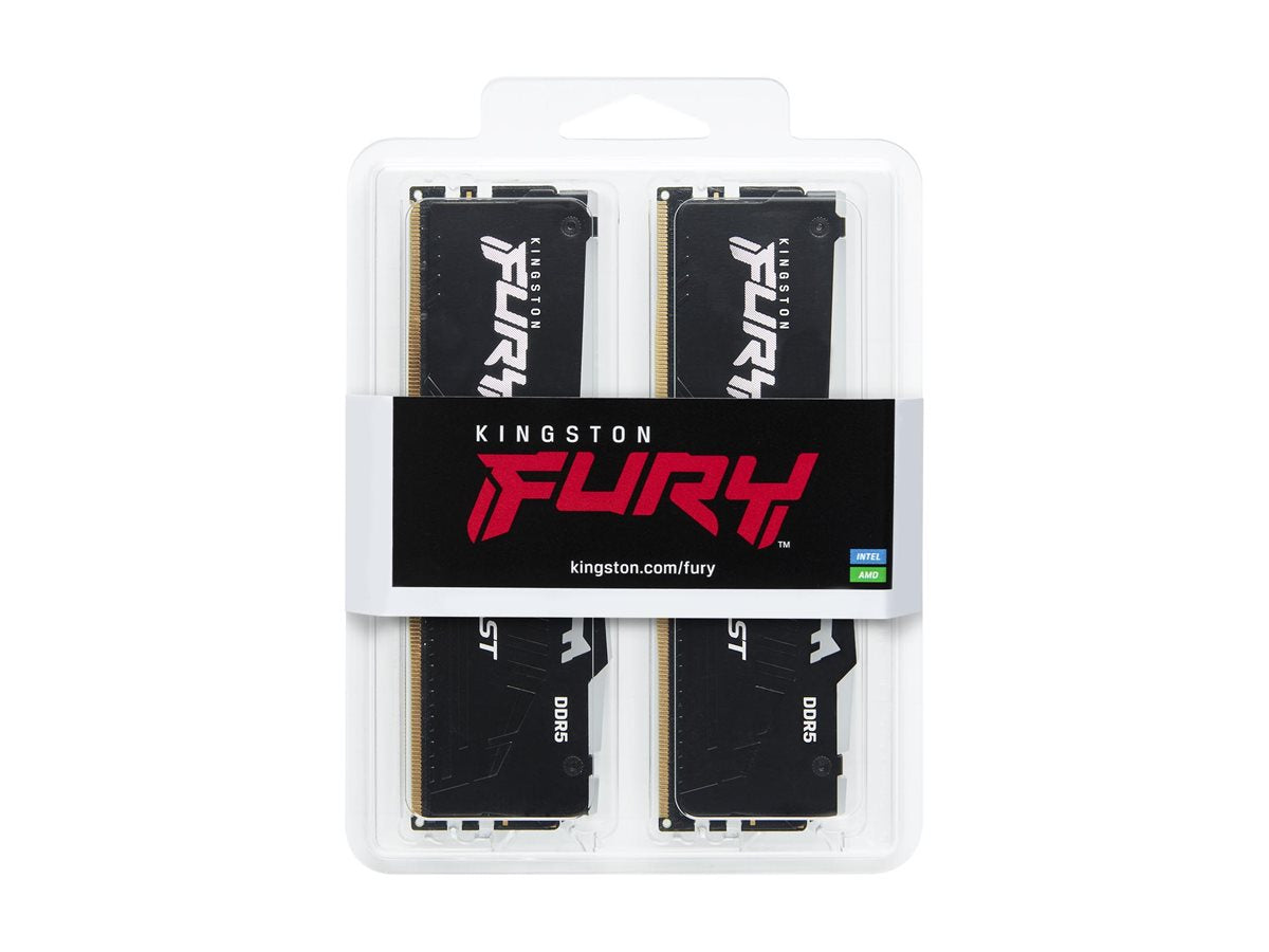 KINGSTON 32GB 5600MHz DDR5 CL40 DIMM Kit of 2 FURY Beast RGB Verpackung