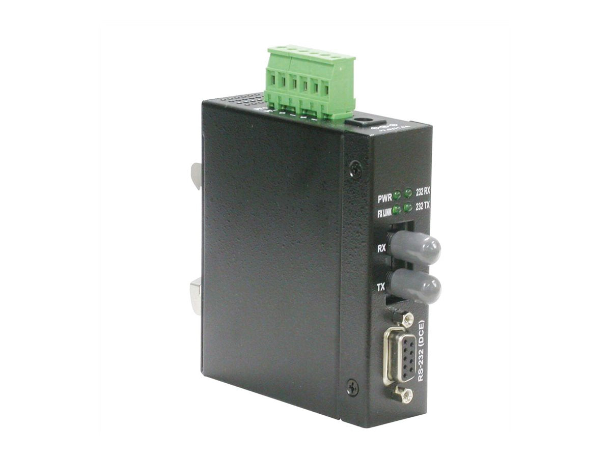 ROLINE Industrie Konverter RS232 - Multimode Glasfaser ST - Vorderansicht