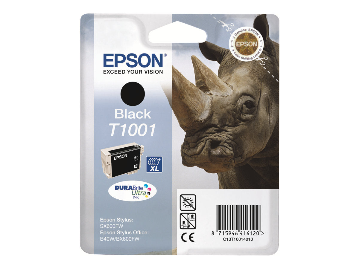 EPSON T1001 Tinte schwarz Vorderansicht