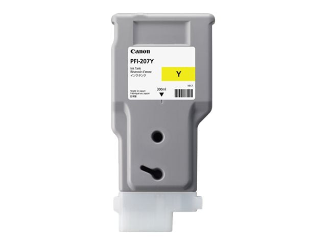 CANON PFI-207Y Tinte gelb Vorderansicht