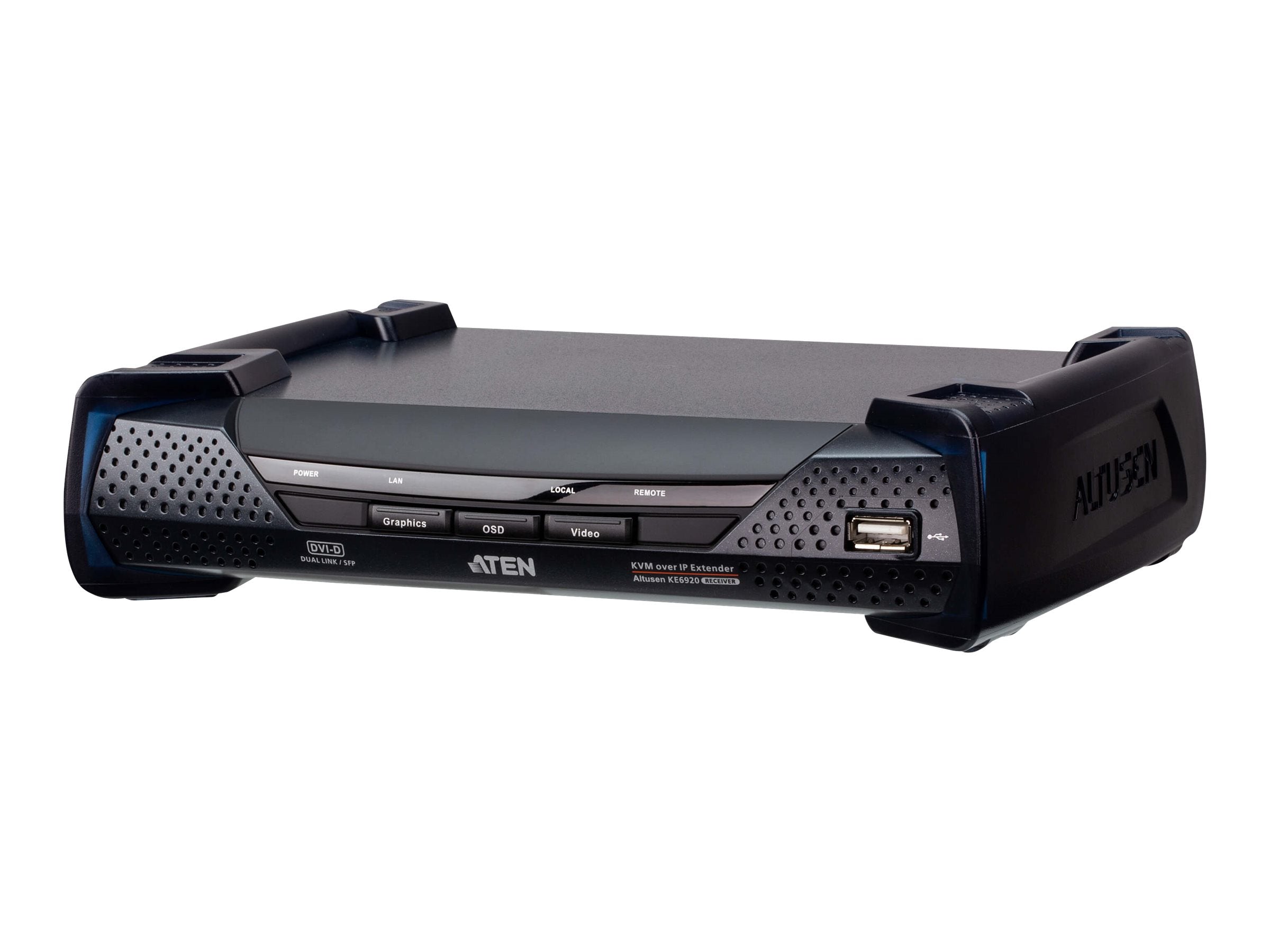 ATEN KE6920R 2K DVI-D Dual Link KVM Over IP Empfänger Vorderansicht