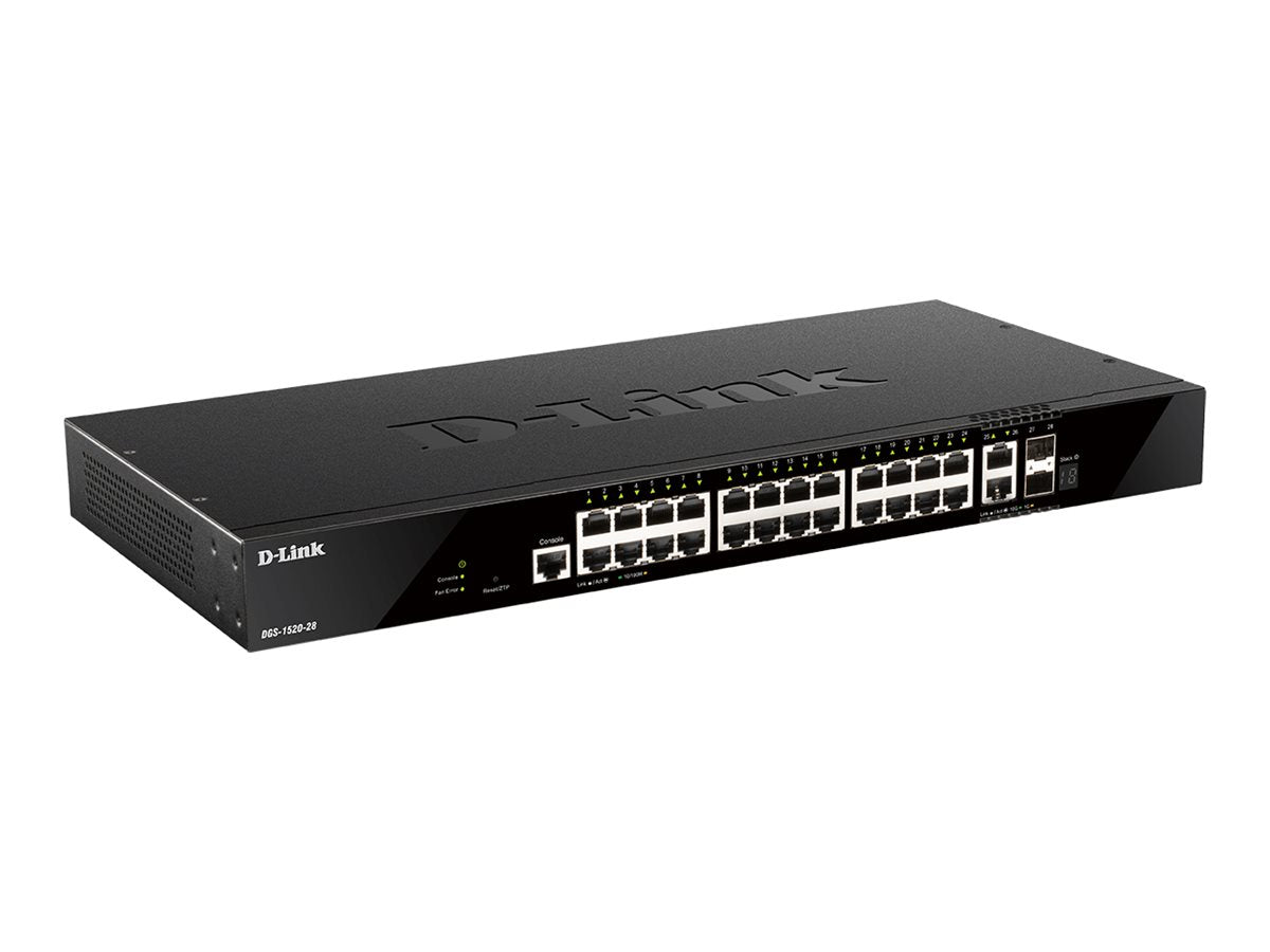 D-LINK DGS-1520-28/E 28-Port Switch Vorderansicht