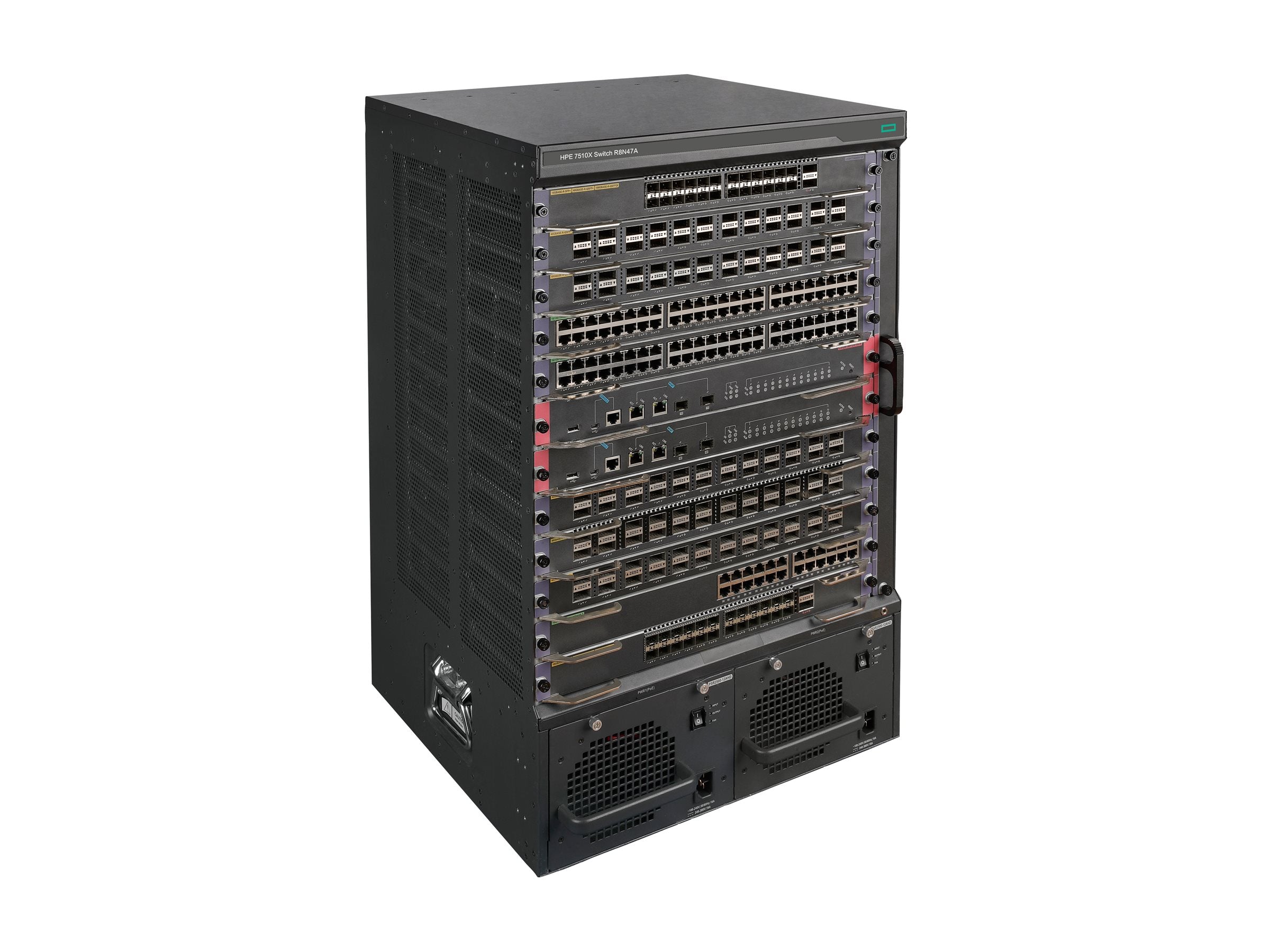 ARUBA HPE FlexNetwork 7510X PoE Ethernet Switch Vorderansicht