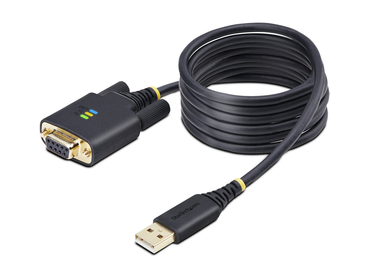 STARTECH.COM 2m USB Null Modem Kabel USB Seriell Adapter COM Retention FTDI USB RS232 Wechselbare DB9 Schrauben/Muttern