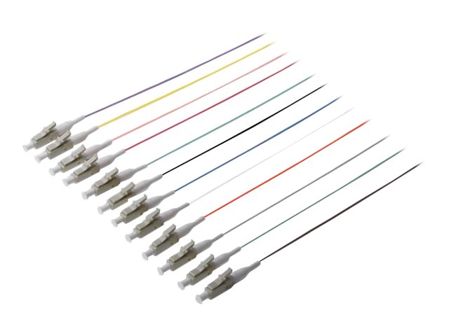 DIGITUS LC Fiber Pigtail Loose Buffer 50/125 m 12 St. Vorderansicht