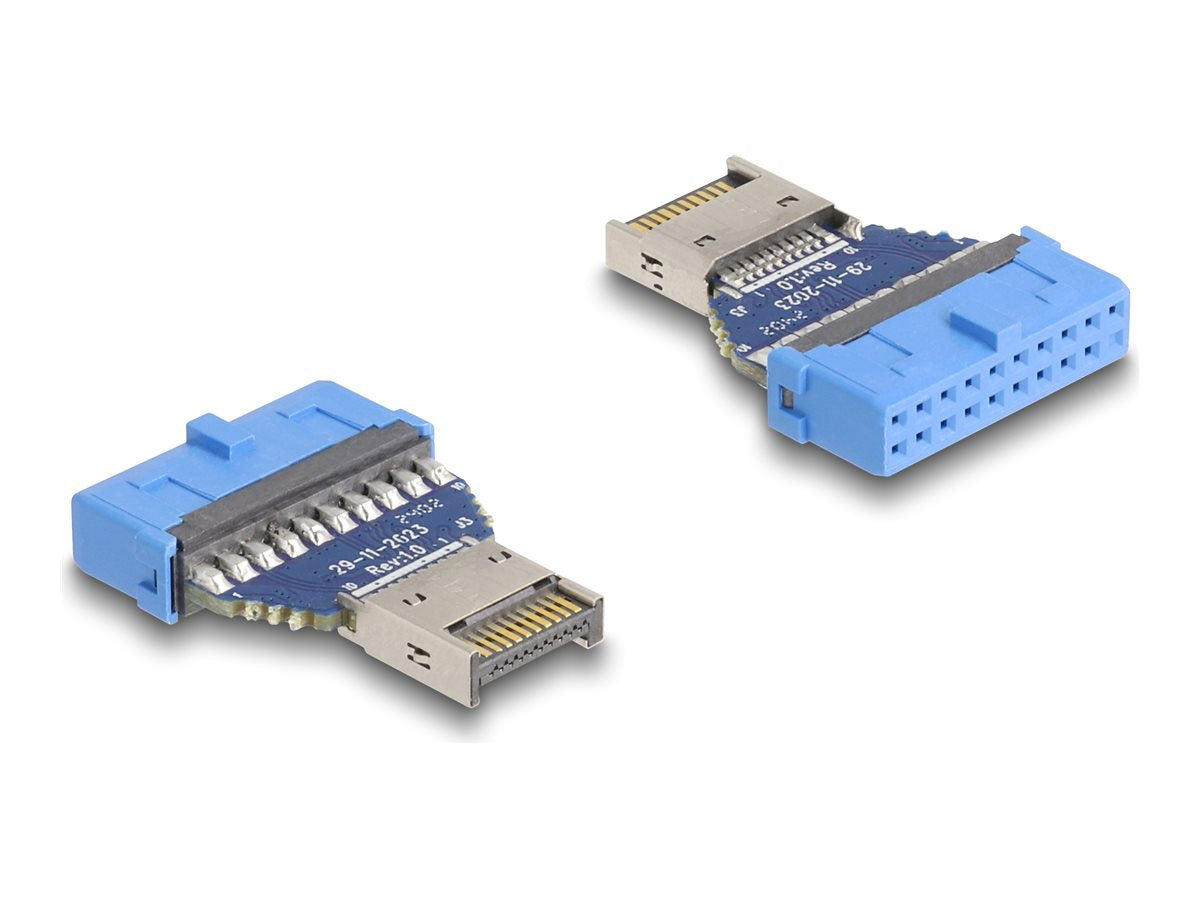 DELOCK USB 5 Gbps Adapter Pfostenbuchse zu intern USB Typ-E Key A Stecker - Vorderansicht
