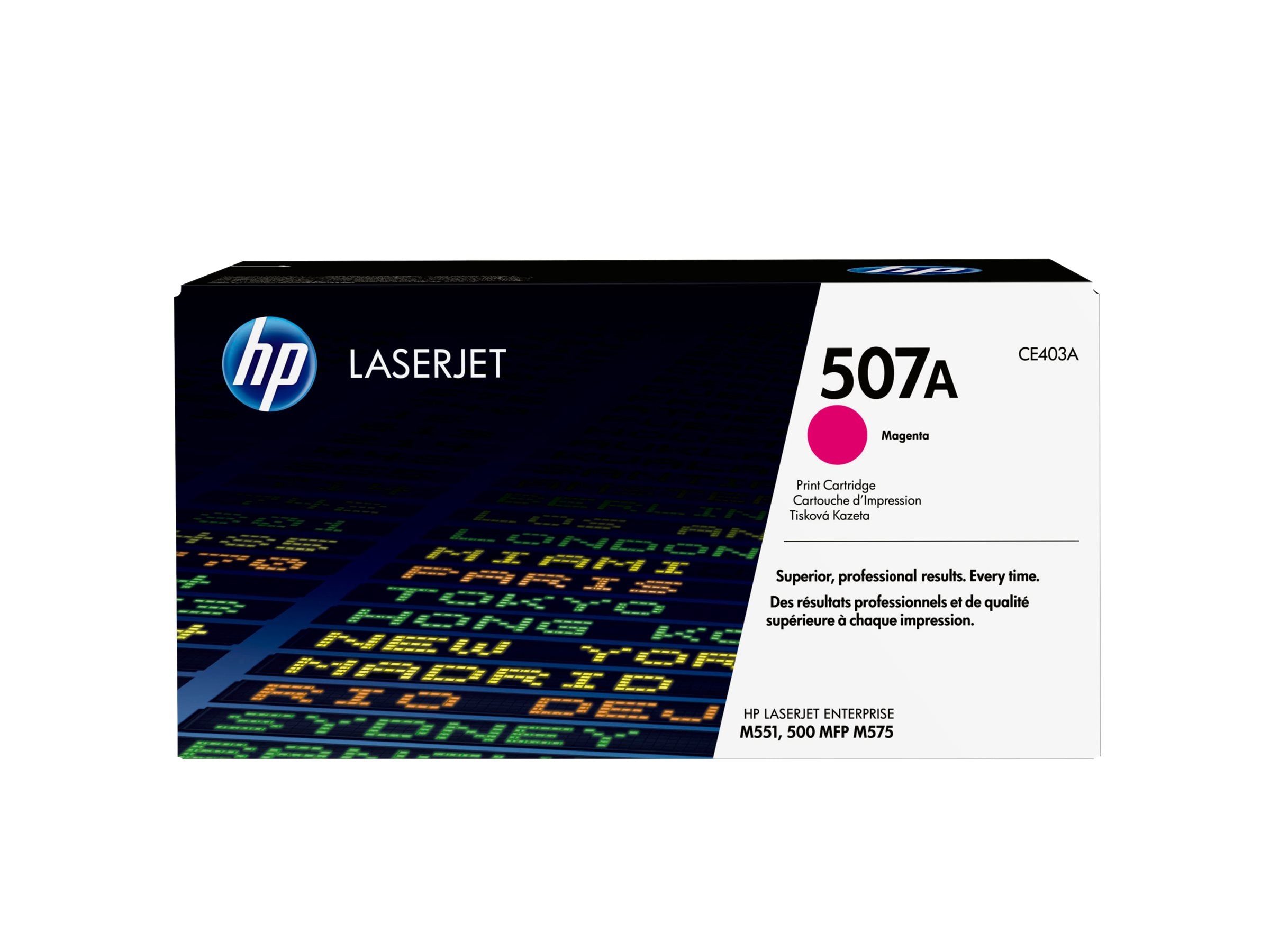 HP 507A Tonerpatrone CE403A magenta Verpackung