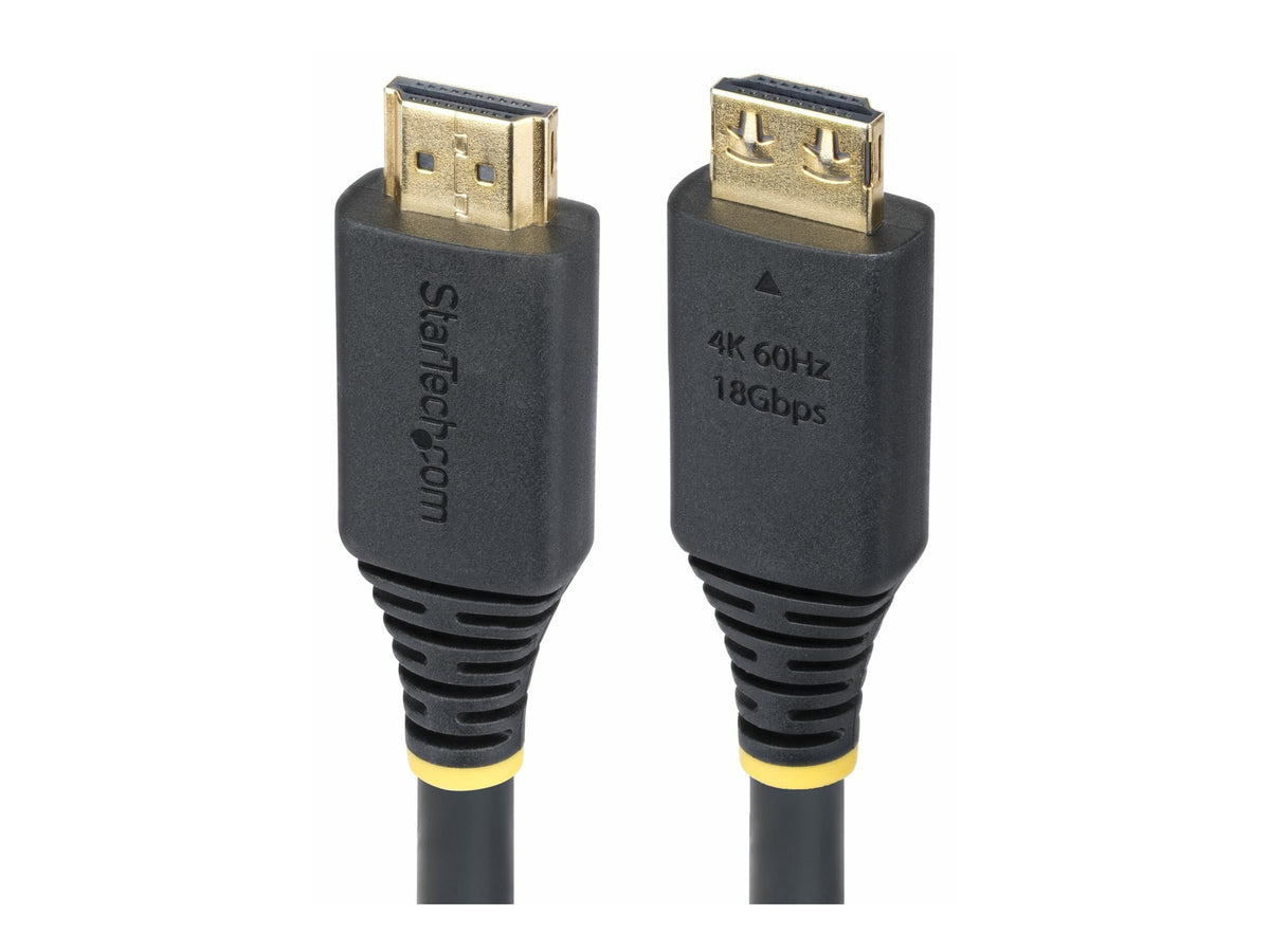 STARTECH.COM 5m High Speed HDMI Kabel mit Griffsteckern 4K 60Hz und 1440p 144Hz 18Gbps UHD HDMI Arc-eArc Kabel mit TPE-Mantel