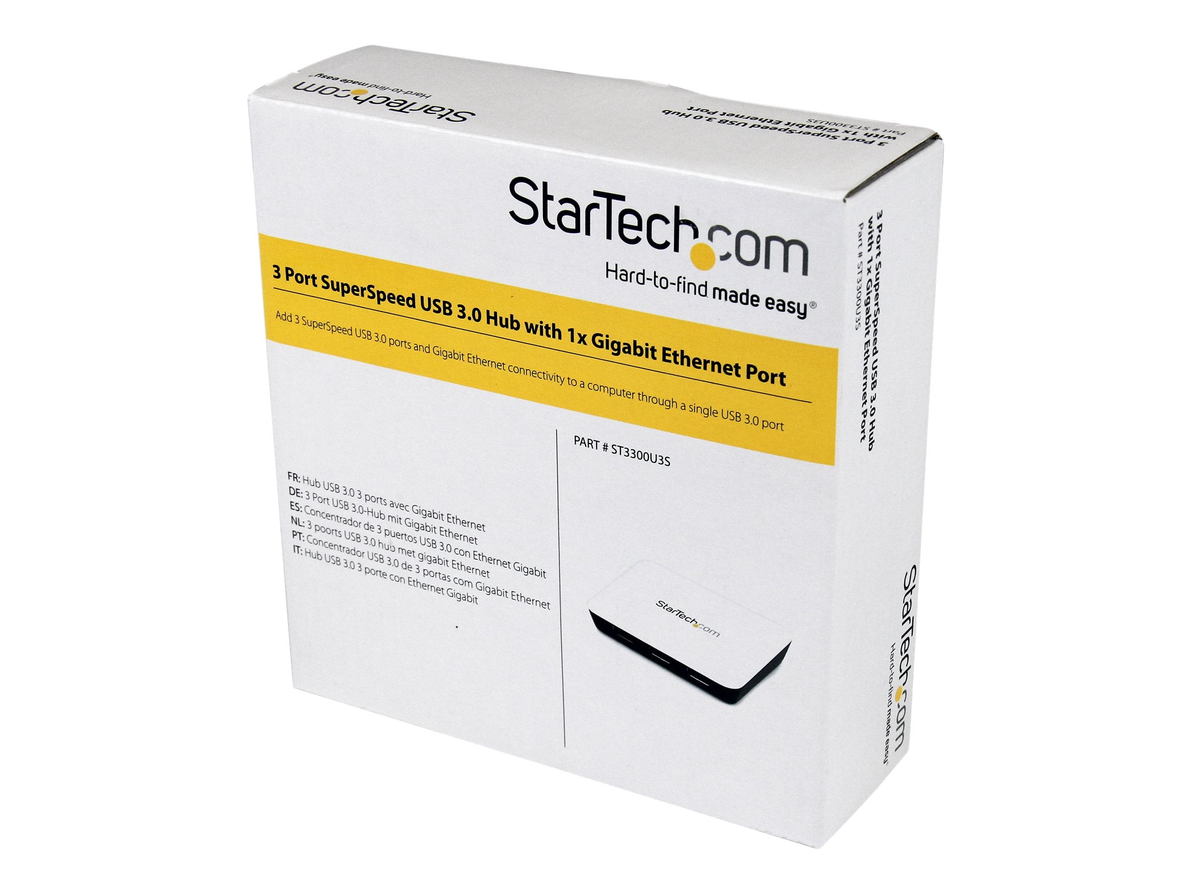 STARTECH.COM 3 Port USB 3.0 Hub Rückansicht
