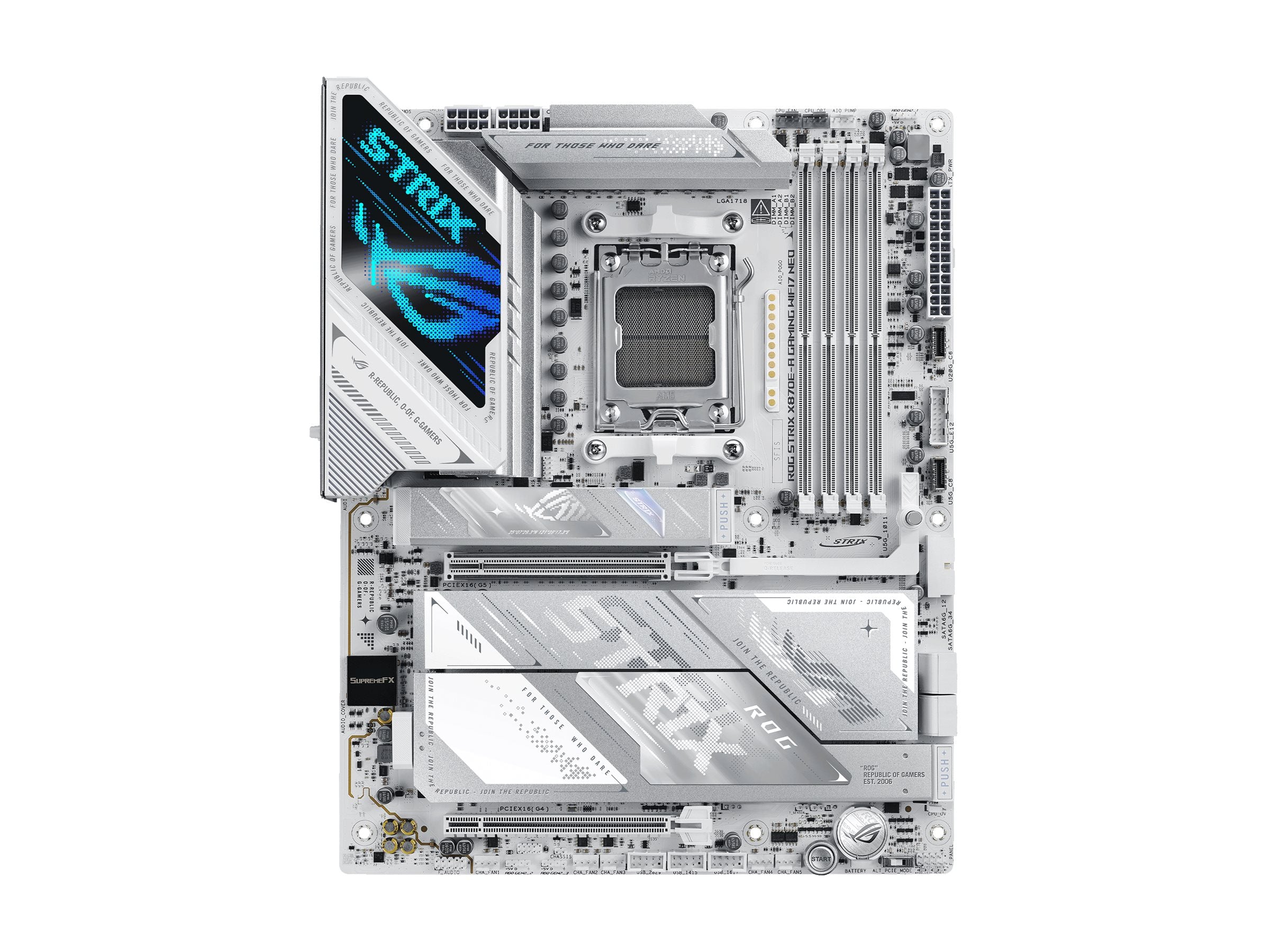 ASUS ROG STRIX X870E-A GAMING WIFI7 NEO Motherboard Vorderansicht