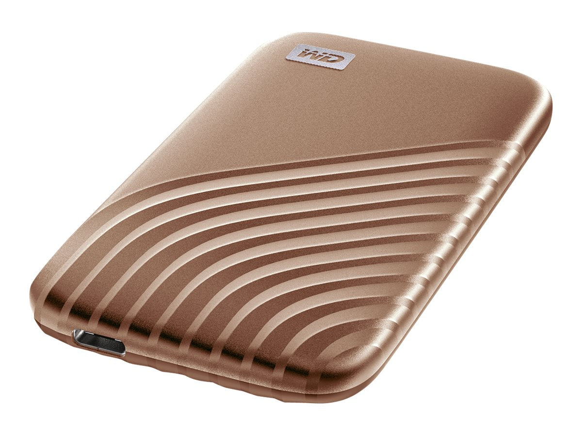 WD My Passport SSD 2TB Gold Detailansicht