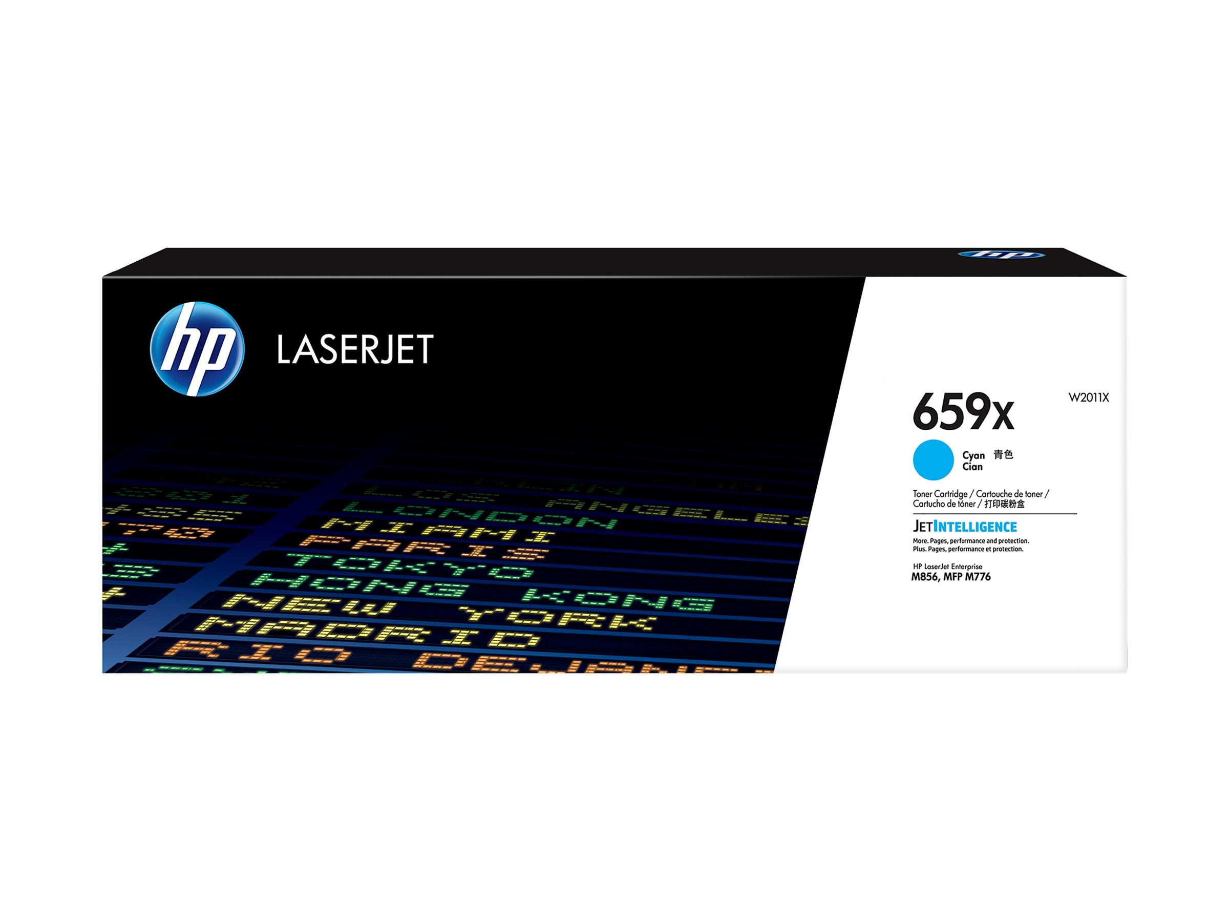 HP 659X High Yield Cyan Original LaserJet Toner Cartridge Vorderansicht