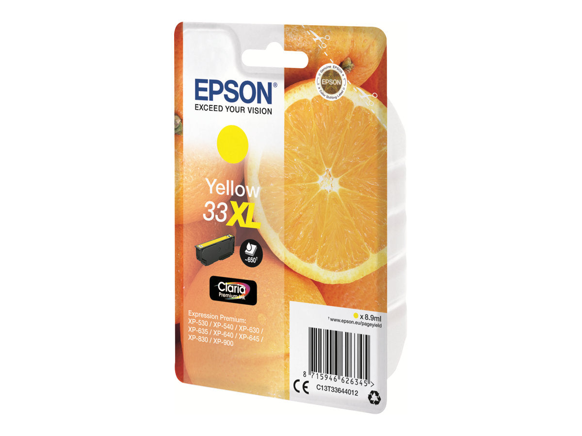 EPSON 3LB Singlepack Yellow 33XL Claria Premium Ink - Detailansicht