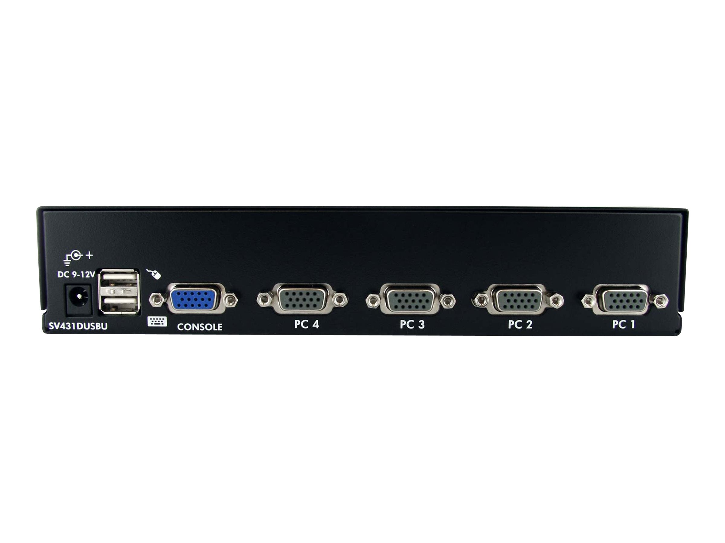 4 Port VGA / USB KVM Switch - 4-fach VGA KVM Umschalter mit OSD zur Rack-Montage
