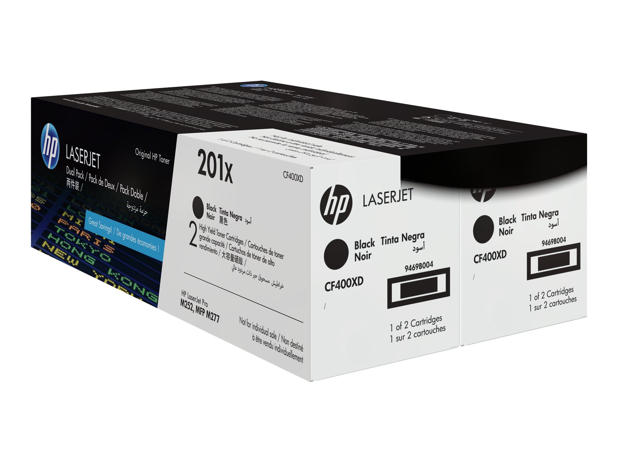 HP 201X Original LaserJet Toner Schwarz Vorderansicht