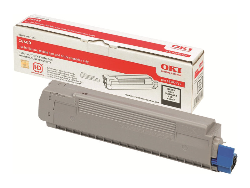 OKI C8600, C8800 Toner schwarz Standardkapazität Vorderansicht
