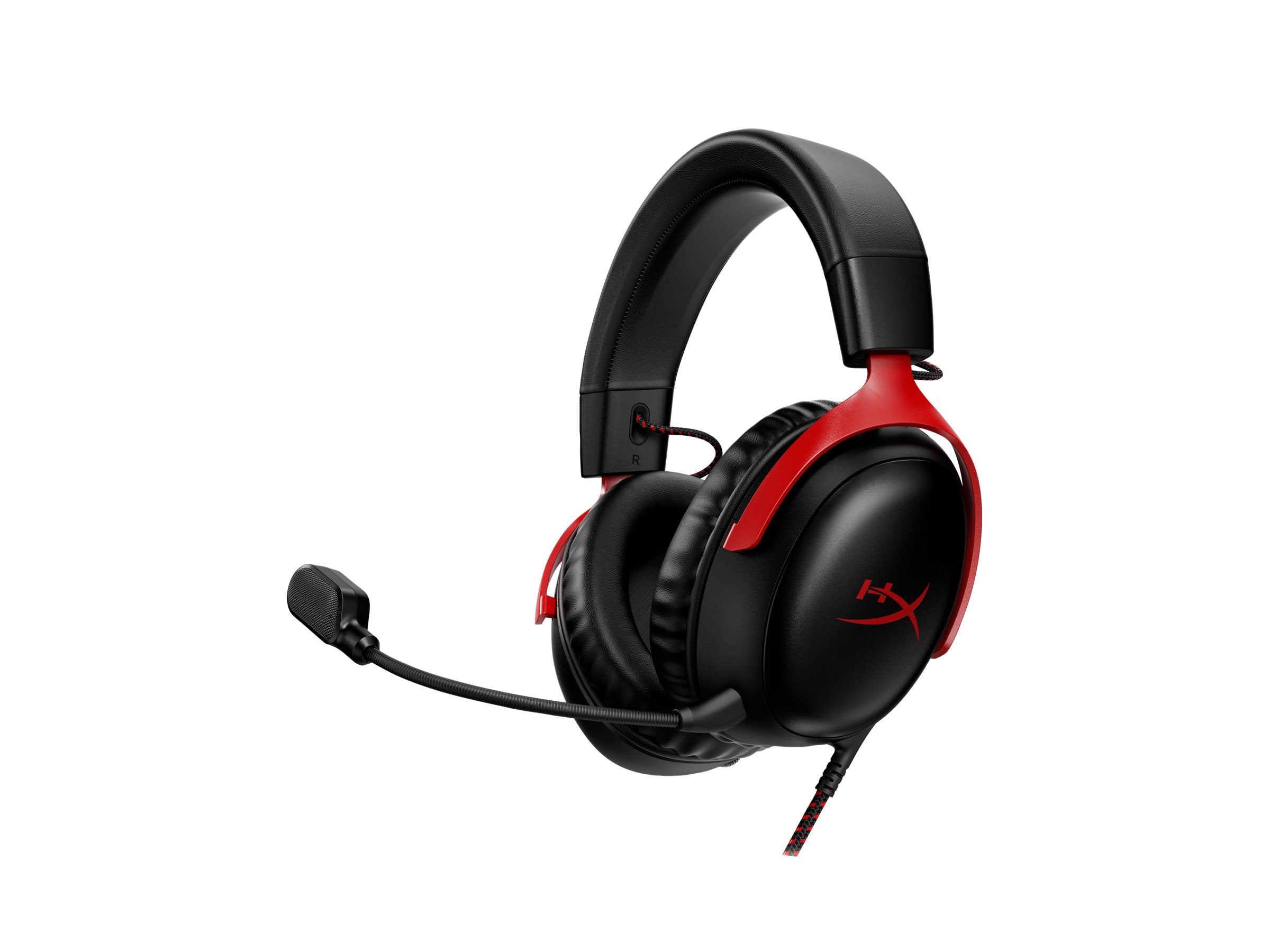 HP HyperX Cloud III gamer headset BLK/RED Vorderansicht