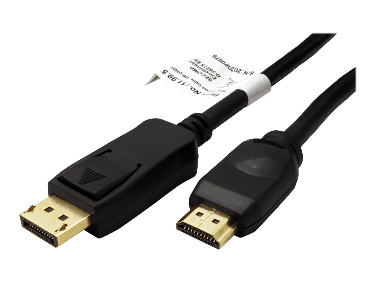 VALUE DisplayPort Kabel DP - UHDTV ST/ST schwarz 5m Verpackung