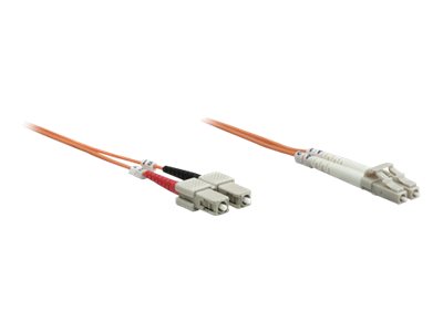 INTELLINET LWL Kabel LC/SC OM1 1m orange - Detailansicht Stecker