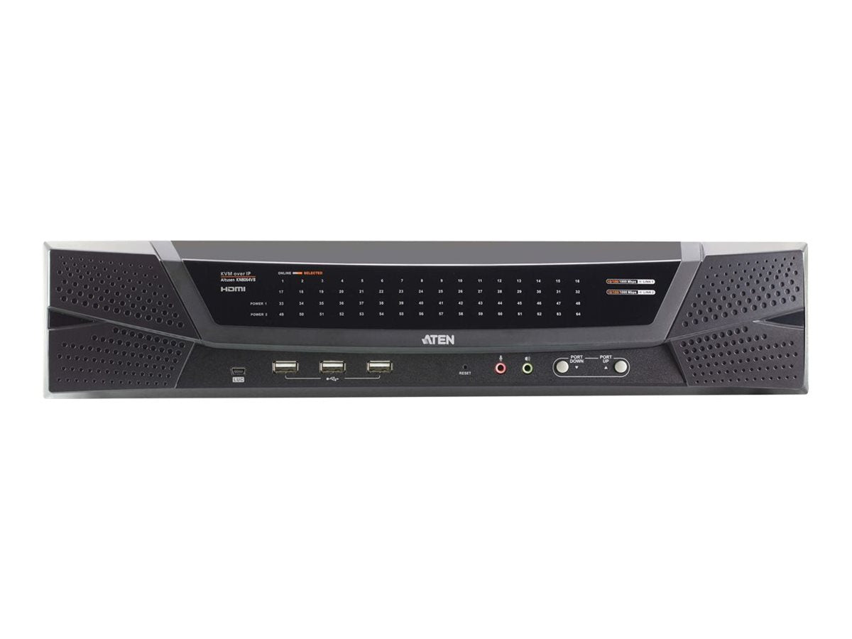 ATEN KN8064VB 64-Port Multi Interface Cat 5 KVM over IP Switch 1 Local 8 Remote Access