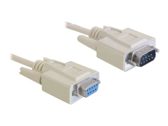DELOCK Kabel Seriellverlängerung SUB-D 9 5m - Vorderansicht
