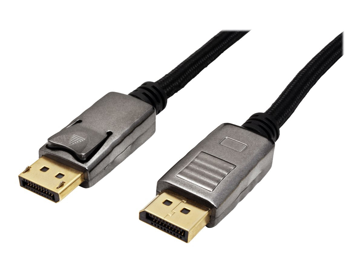 ROLINE DisplayPort Kabel DP-DP v1.2 ST - ST schwarz-metallic 2m Verpackung