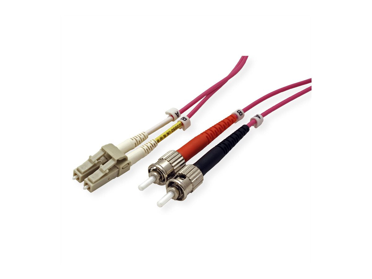 ROLINE LWL-Kabel 50/125um OM4 LC/ST violett 3m - Verpackung
